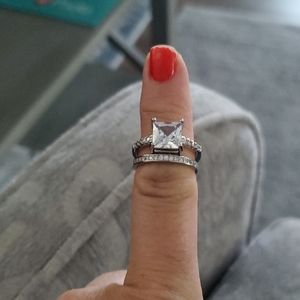 Sterling Silver/Cubic Zirconia bridal set